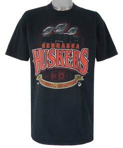 Nebraska Huskers National Champions Vintage T-Shirt - 1997 NCAA Football Championship
