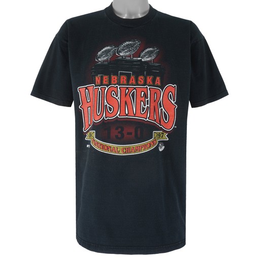 Nebraska Huskers National Champions Vintage T-Shirt - 1997 NCAA Football Championship