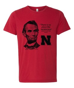 Nebraska Huskers Premium Shirt, Abe Lincoln Shirt, Vintage NCAA Gist Apparel