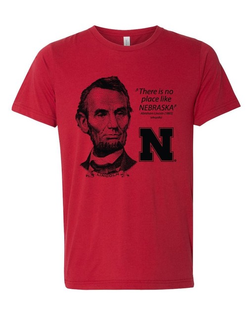Nebraska Huskers Premium Shirt, Abe Lincoln Shirt, Vintage NCAA Gist Apparel