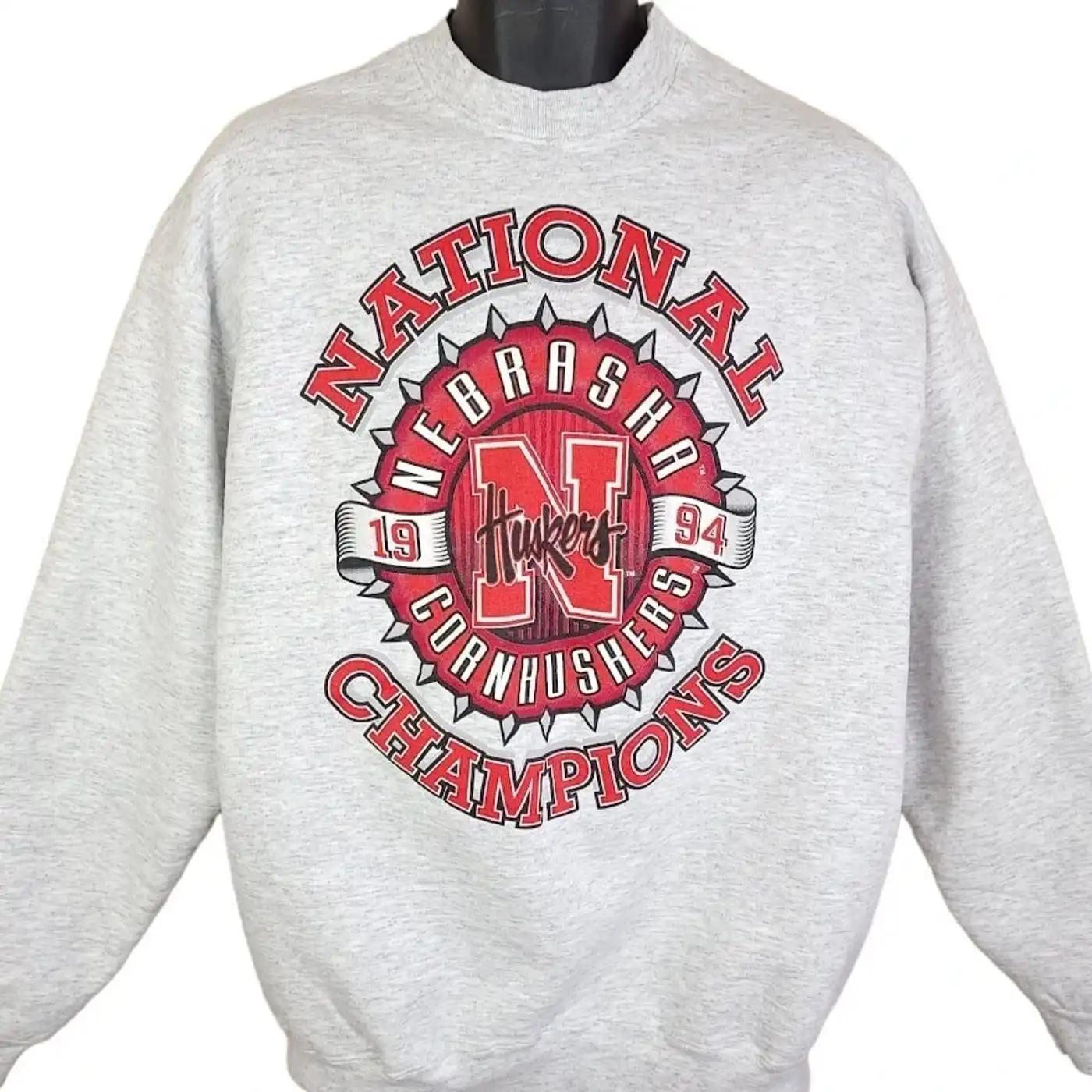 Nebraska Huskers Vintage 90s Cornhuskers T-Shirt, Sweatshirt, and Hoodie - Perfect Sports Gifts