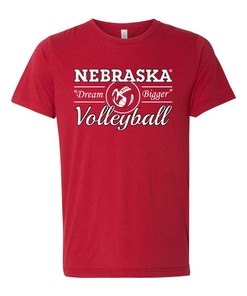 Nebraska Huskers Volleyball Tshirt, Dream Bigger Nebraska Huskers Shirt, NCAA Apparel