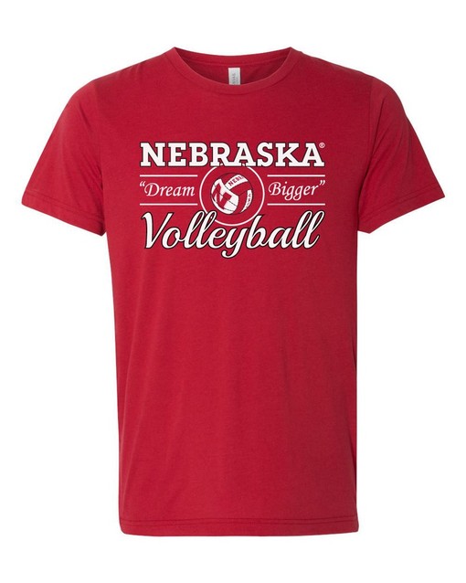 Nebraska Huskers Volleyball Tshirt, Dream Bigger Nebraska Huskers Shirt, NCAA Apparel