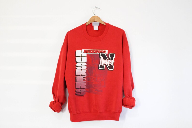 Nebraska Sports Gift Sweatshirt, Vintage University of Nebraska Cornhuskers Apparel