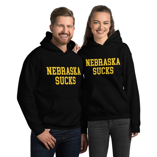 Nebraska Sucks Iowa Rivalry Hoodie, Sweatshirt & Sport Shirt - NCAA Fans Edition - Image 2