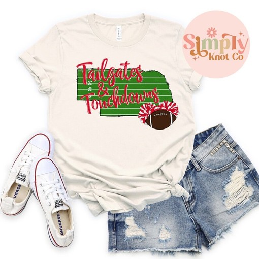 Nebraska Tailgates and Touchdowns T-Shirt (college shirts)