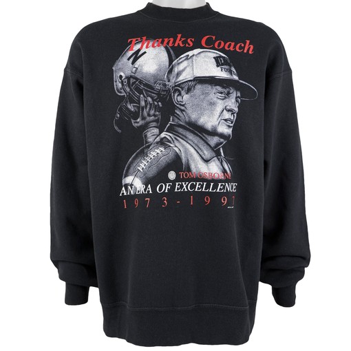 Nebraska Tom Osborne An Era of Excellence Sweatshirt, 1991 Vintage NCAA Shirt - Unisex Sport Sweatshirt Hoodie Gift