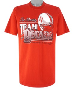 Nebraska University Huskers Vintage T-Shirt - NCAA Football Fan Apparel