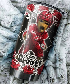 New Jersey Devils NHL Tumbler - I Am Groot Tumbler with Comic Quote for Superhero Fans - G Fanatics