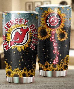 New Jersey Devils NHL Tumbler - Unique NHL Logo Sunflower Tumbler for Diehard Fans - G Fanatics
