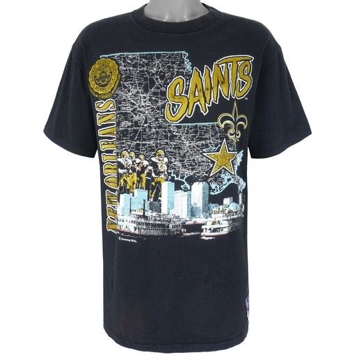 New Orleans Saints Stadium Map 1990s Vintage NFL T-Shirt Unisex Sport Sweatshirt Hoodie Gift