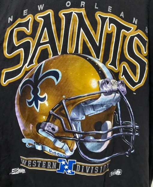 New Orleans Saints Western Division Last Drop Vintage Style Sweatshirt T-shirt - Ideal Gift for Fans - Retro NCAA Shirts - Image 2