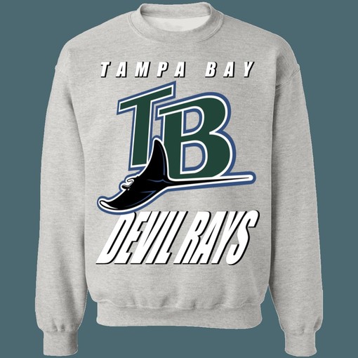 New Vintage Style Tampa Bay Devil Rays MLB Crewneck Sweatshirt Hoodie Shirt for MLB Fans - Image 4