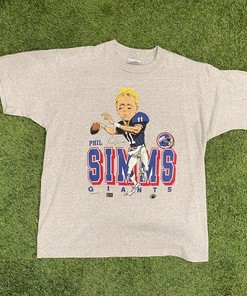 New York Giants Caricature Sweatshirt T-shirt - Vintage and Ideal Gift with american university t shirt