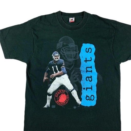 New York Giants Eli Manning Shadow Vintage 90s Style Sweatshirt T-shirt - Ideal Gift for Fans - Sport Shirts Girls - Image 2