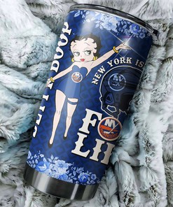 New York Islanders NHL Tumbler - Betty Boop Tumbler with Unique Design for Retro Fans - G Fanatics