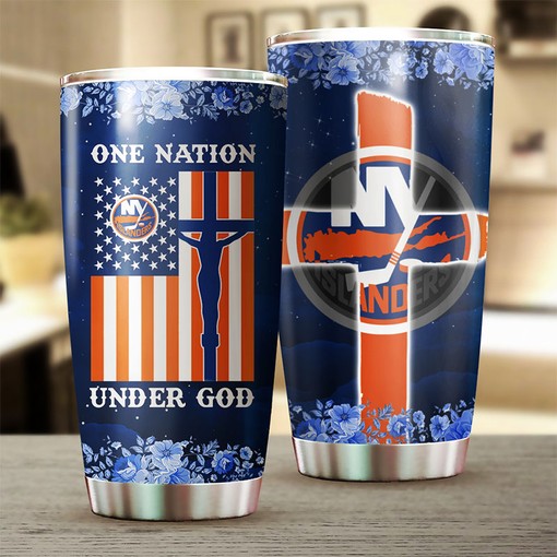 New York Islanders NHL Tumbler - One Nation Under God Edition - Image 2