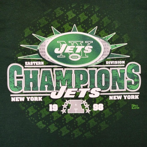 New York Jets 90s Champions Sweatshirt T-shirt - Vintage Style NFL Shirt, Perfect Gift for Football Fans - Image 2