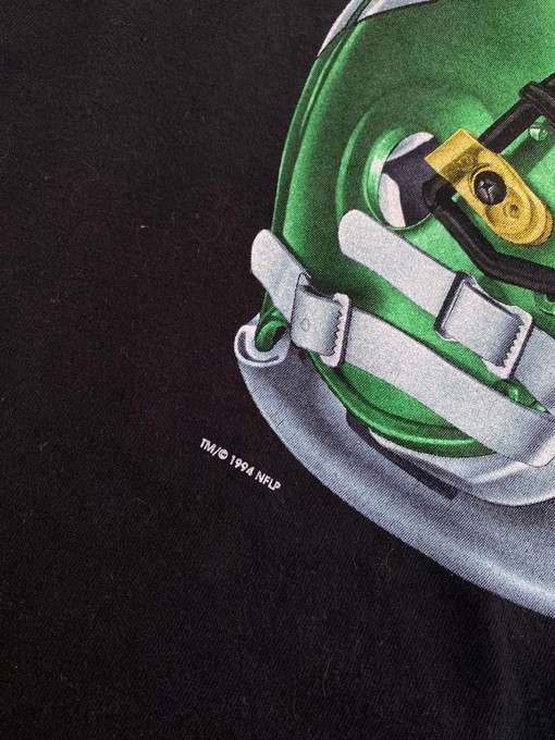 New York Jets NFLP 1994 Helmet Single Stitch Sweatshirt T-shirt - Ideal Gift for NFL Fans - Image 2