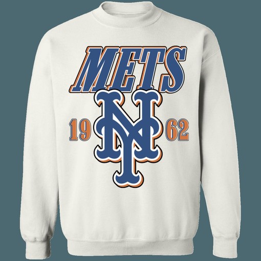 New York Mets MLB Crewneck Sweatshirt Hoodie Shirt for Baseball Fans - MLB Apparel - Image 2