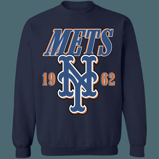 New York Mets MLB Crewneck Sweatshirt Hoodie Shirt for Baseball Fans - MLB Apparel - Image 3