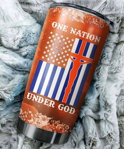 New York Mets One Nation Under God Edition MLB Tumbler - Personalized Design