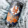 New York Mets Peaceful Love MLB Tumbler for Fans Who Love Peace with MLB Logo