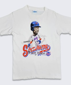 New York Mets Vintage 80S Darryl Strawberry T-Shirt Sweatshirt Pullover Hoodie - Retro Baseball Apparel
