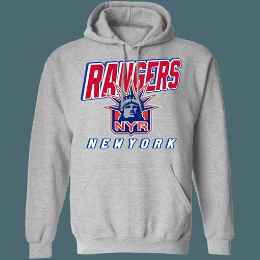 New York Rangers LADY LIBERTY Retro NHL Hoodie Sweatshirt - Sport Shirt for Hockey Fans