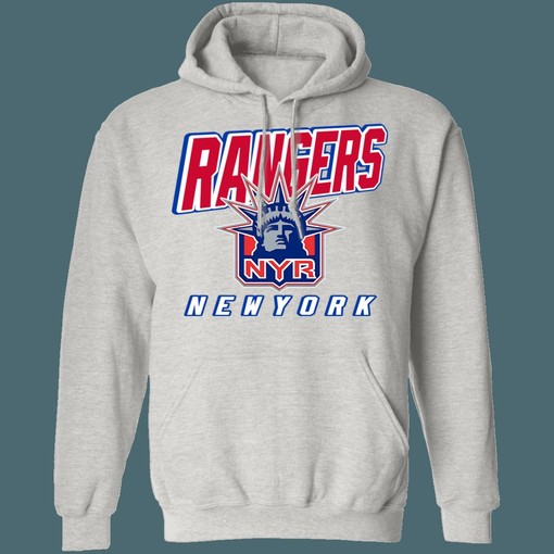 New York Rangers LADY LIBERTY Retro NHL Hoodie Sweatshirt - Sport Shirt for Hockey Fans - Image 3