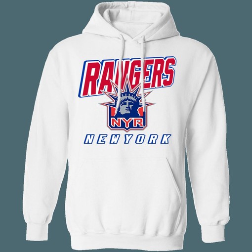 New York Rangers LADY LIBERTY Retro NHL Hoodie Sweatshirt - Sport Shirt for Hockey Fans - Image 4