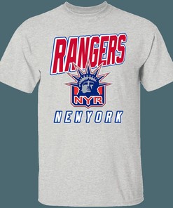 New York Rangers LADY LIBERTY Retro NHL T-Shirt Sweatshirt Hoodie - National Hockey League Apparel for Fans