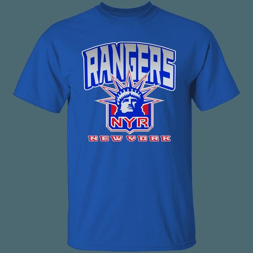 New York Rangers Lady Liberty 90's Retro NHL T-Shirt Sweatshirt Hoodie - National Hockey League Apparel