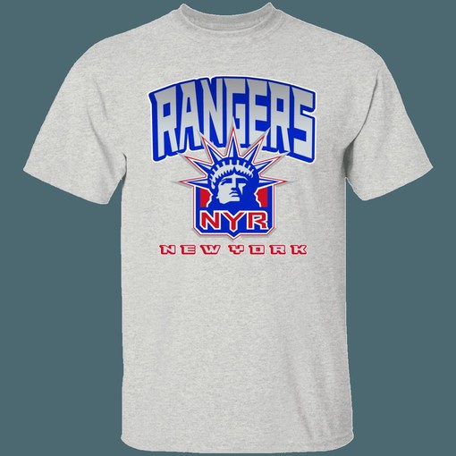 New York Rangers Lady Liberty 90's Retro NHL T-Shirt Sweatshirt Hoodie - National Hockey League Apparel - Image 4