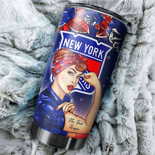 New York Rangers NHL Tumbler - Bold Strong Best Mom Ever Tumbler for Hockey Moms - G Fanatics - Image 2