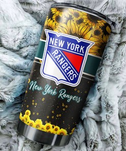 New York Rangers NHL Tumbler - Sunflower Sunshine Tumbler for Positive Fans - G Fanatics