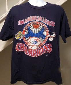 New York Yankees 1996 A.L Champs Vintage Shirt - Classic Baseball Shirt for Fans