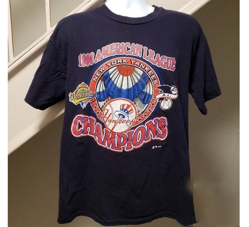New York Yankees 1996 A.L Champs Vintage Shirt - Classic Baseball Shirt for Fans