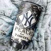 New York Yankees MLB Tumbler - "Peace, Love, and Baseball" Design with Custom MLB Logo