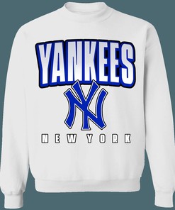 New York Yankees Retro MLB Crewneck Sweatshirt Hoodie Shirt for Baseball Fans - Vintage Baseball Apparel