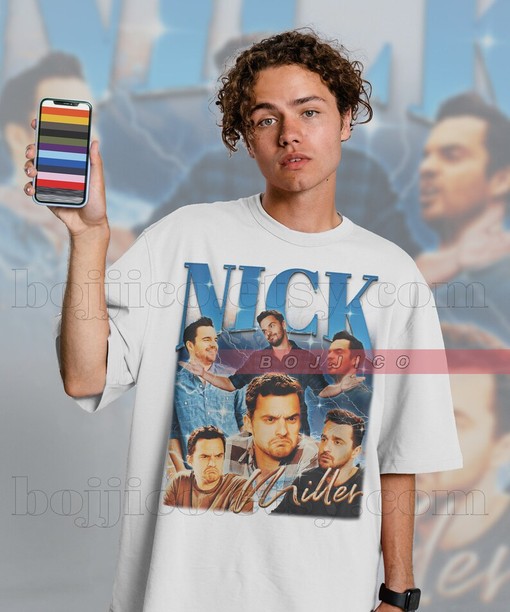 Nick Miller Fan Tshirt, Retro Homage Vintage Shirt, 90s Sweater