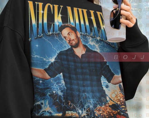 Nick Miller Homage Sweatshirt, Vintage 90s Miller Tee, Retro Shirt - Image 4