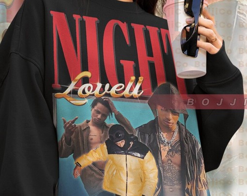 Night Lovell Vintage Sweatshirt, Homage Fan Tee, Retro 90s Sweater - Image 4
