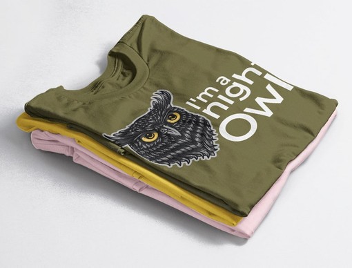 Night Owl Movie T-Shirts, I'm A Night Owl Unisex Tees, Owl Mandala Tee Animal Shirts, Graphic Tee for Movie Fans - Image 4
