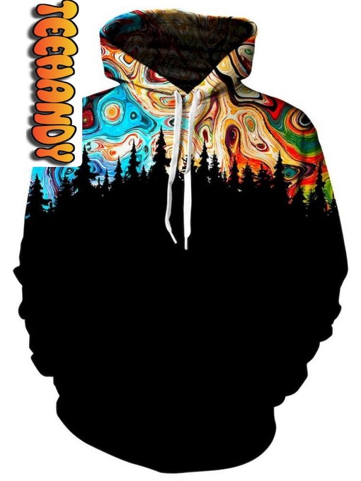 Night Sky Unisex Galaxy All Over Print 3D Hoodie with Design