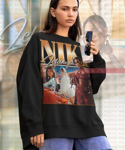 Niki Zefanya Indonesian Singer Sweatshirt, Rnb Rapper Fan Tees, Music Hoodie, Niki Retro 90s Style Merchandise for Women