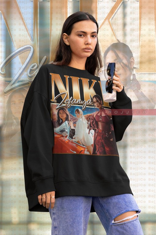 Niki Zefanya Indonesian Singer Sweatshirt, Rnb Rapper Fan Tees, Music Hoodie, Niki Retro 90s Style Merchandise for Women