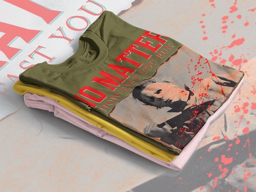 No Matter How Fast You Run Shirt - Homage Tshirt for Fans of Michael Myers and Jason Voorhees with Friday the 13th - Image 4
