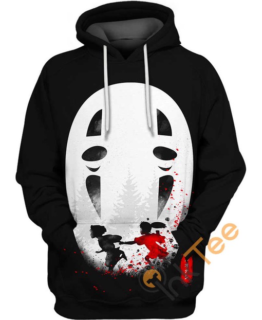 No-Face Kaonashi Spirited Away Quote All Over Print 3D Hoodie