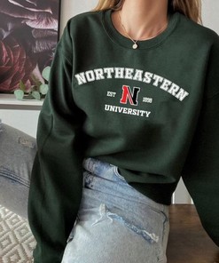 Northeastern University Sweatshirt Hoodie Shirt Gift for NCAA Fans - Vintage Northeastern Hoodie Sweatshirt